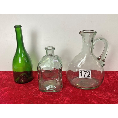 172 - Three Glass Bottles