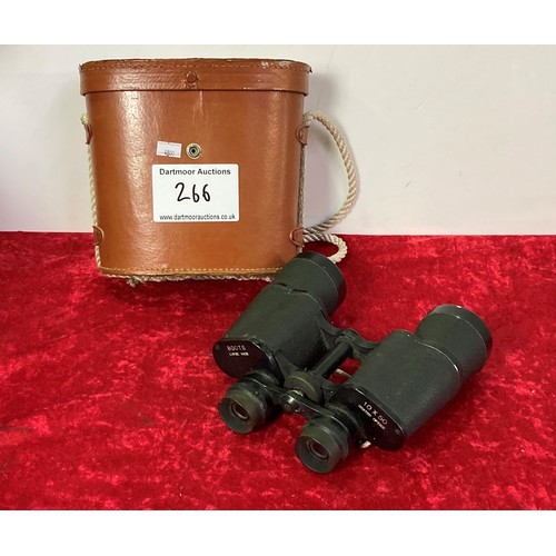 265 - Binoculars in Leather Case