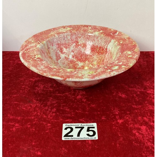 275 - Red & White Fruit Bowl