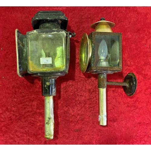 316 - A pair of Vintage Coach Lamps