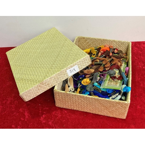 319 - Box of embroidery and tapestry threads