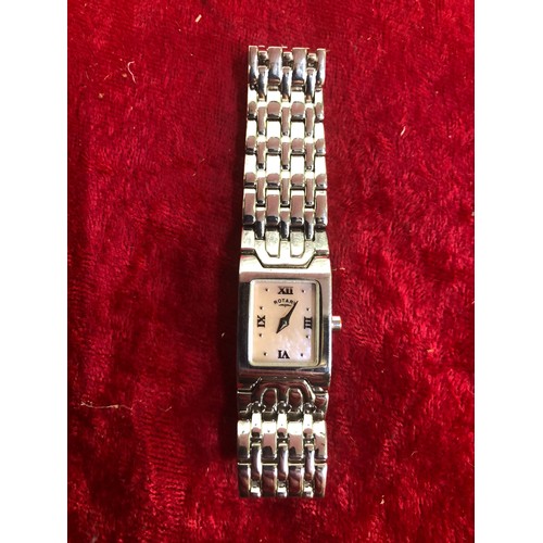 627 - Rotary Sterling silver ladies wrist watch