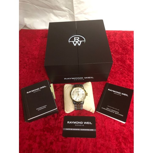 628 - Raymond Weil Freelancer Watch 2740 boxed watch in working order with original paperwork