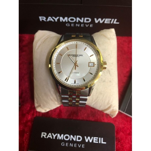 628 - Raymond Weil Freelancer Watch 2740 boxed watch in working order with original paperwork