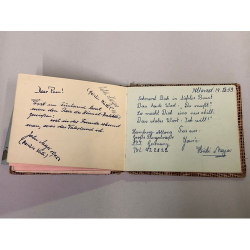 344 - 1950's autograph book