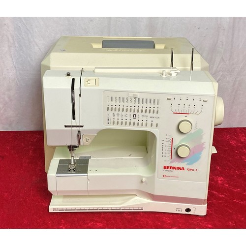 6 - Cased Bernina sewing machine with foot pedal