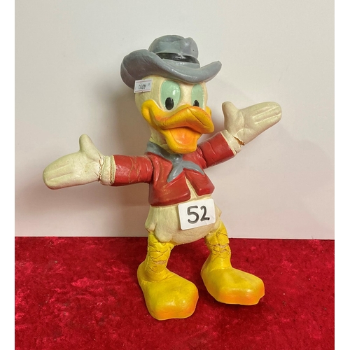 52 - Vintage bendy rubber Disney Donald Duck toy