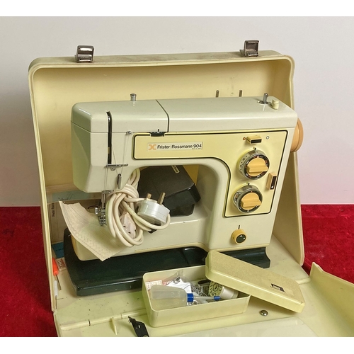 70 - Cased Frister Rossman 904 sewing machine