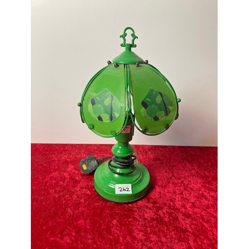 262 - Green Table Lamp A/F