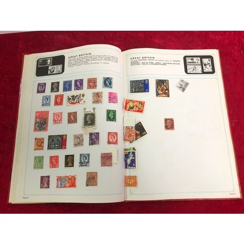 151 - Stanley Gibbons stamp album with stamps