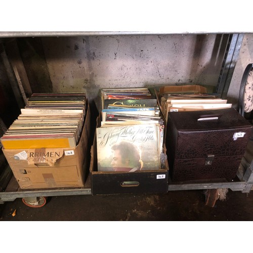 163 - Large quantity of LP and gramophone records (4 boxes)
