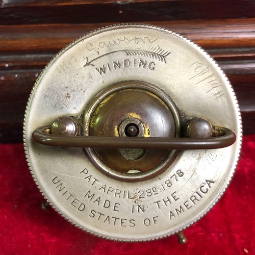167 - American clock with wooden casing
