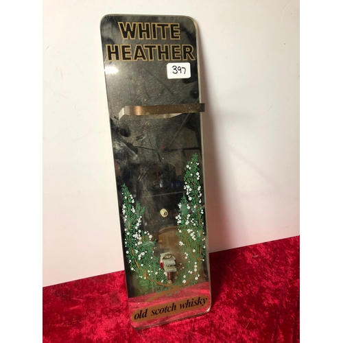 397 - White Heather Whiskey glass mirror optic