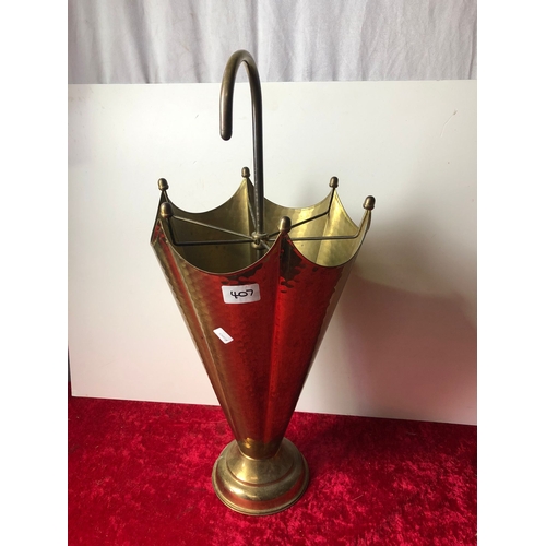 407 - Brass umbrella stand