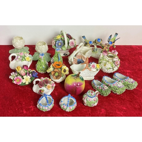 58 - Collection of floral chinaware