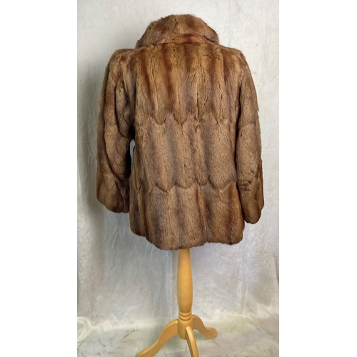 113 - Fur Jacket / Short Coat (approx ladies size 10/12)