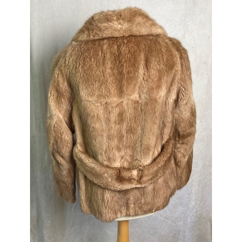 114 - Fur Jacket / Short Coat by Brahams Furriers, Friar Street, Reading (approx ladies size 10/12)