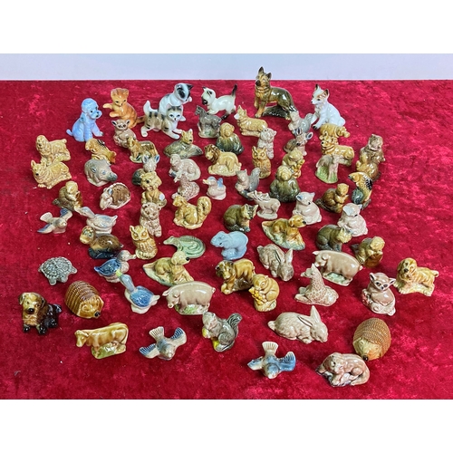 183 - Large collection of Wade whimsies and some larger cat and dog models