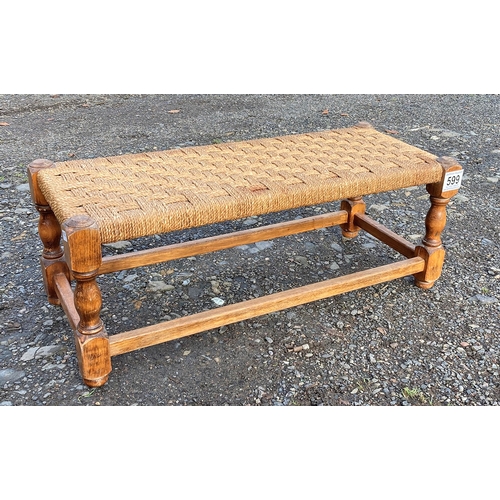 599 - Long rush topped stool