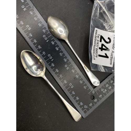 241 - Set of five silver teaspoons, Sheffield 1934-5, 90g