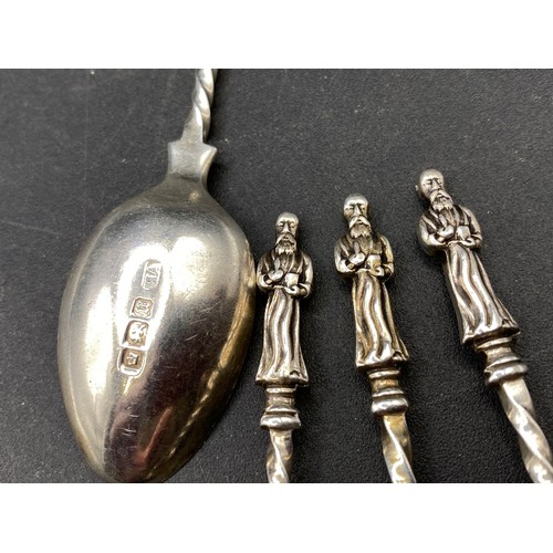 245 - Four silver Apostle spoons, Sheffield 1912-13, 46g