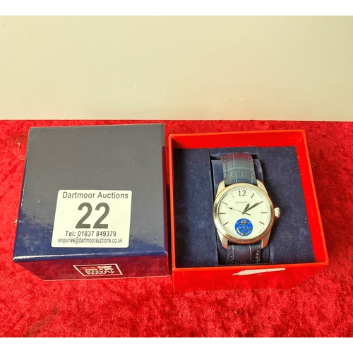 22 - Royal navy branded gents' wrist watch in box
