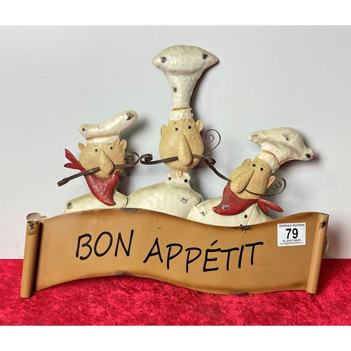 79 - Metal 'Bon Appetit' Sign