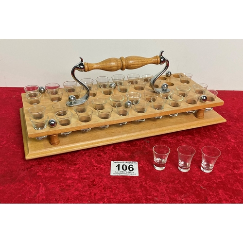 106 - Communion Tray with 40 glasses - would make a fantastic shot tray at a party.