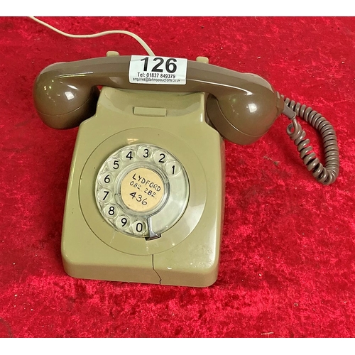 126 - Vintage dial telephone a/f