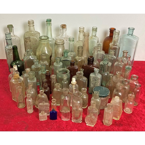 129 - Collection of vintage glass bottles