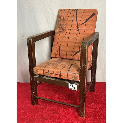 159 - Retro upholstered child's chair
