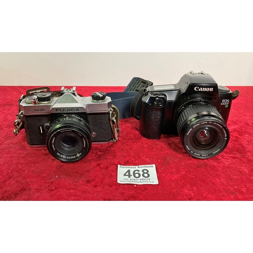 468 - Good selection of mixed camera equipment including Canon eos 1000f camera with canon 28-80mm lens a ... 