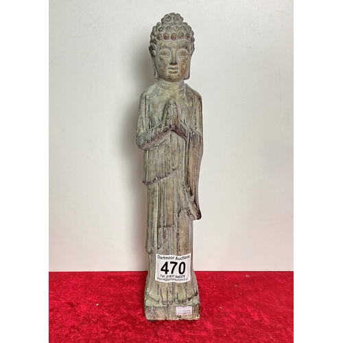 470 - An oriental praying Buddah statuette approx 15.5 inches tall