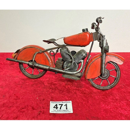 471 - Metal motorbike model