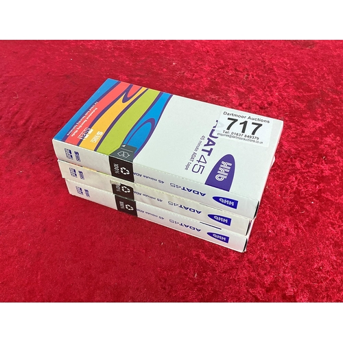 717 - Three ADAT 45 new VHS tapes