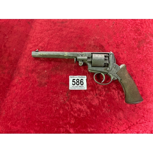 586 - Dry firing re-enactment replica Tranter six shot revolver