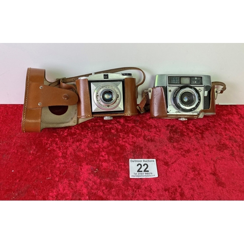 22 - Vintage Baldixette and Agfa 35mm film cameras