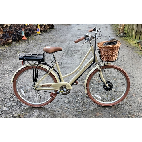 626 - Fabulous Breese E Plus step thorugh vintage style electric bicycle with basket, in very good conditi... 