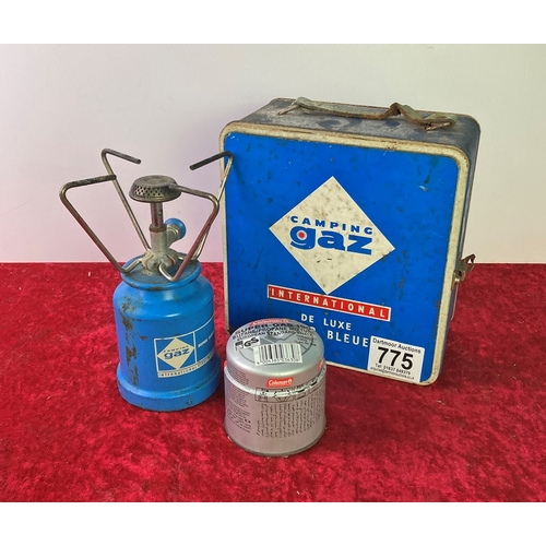 775 - Camping Gaz tin with stove