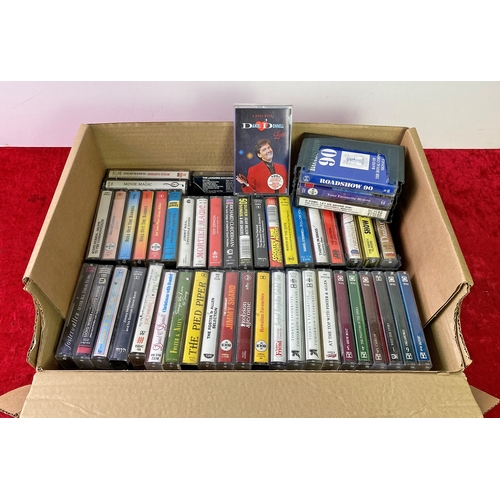 15 - Tray of audio cassette tapes