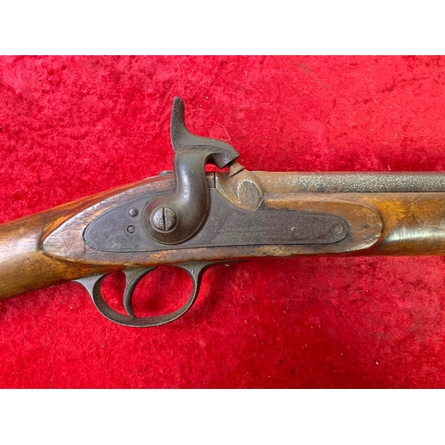 456 - Very scarce 1855-60  Lancaster’s patent .577 oval bored percussion carbine.

Patent elevating ladder... 