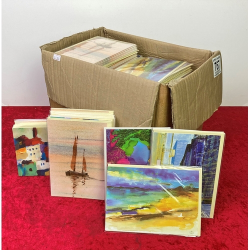 767 - Box full (200) cards 'The Atworth Range' Reflections, Tropical Waters etc