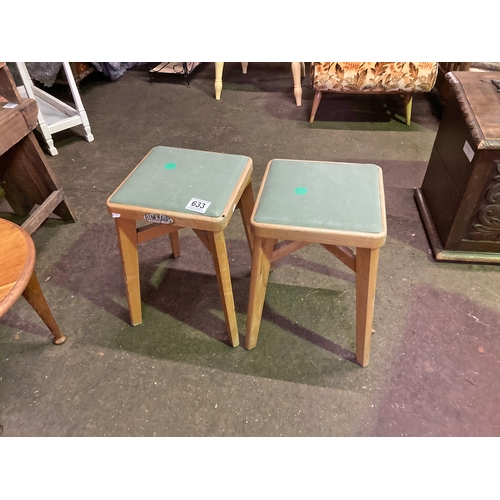 633 - A pair of retro Benchairs 18