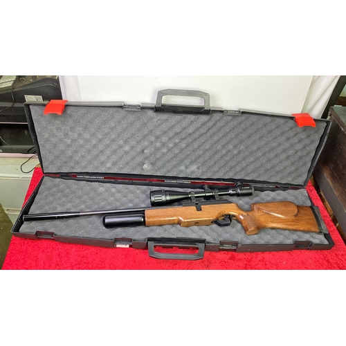 700D - BSA Super ten PCP Air Rifle . 22 cased with 6-24 x 50 Scope