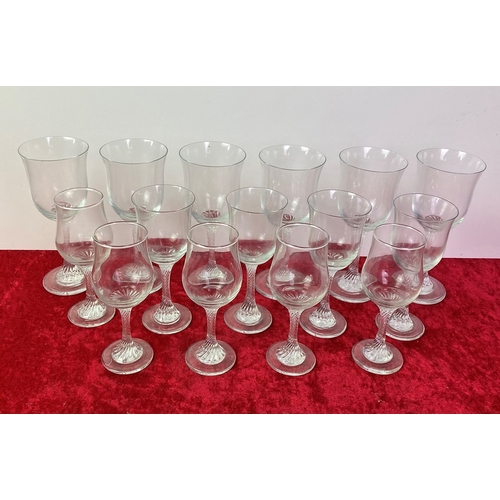 1 - A selection of wine glasses with a lovely twisted stem