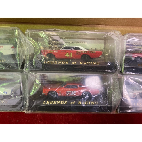 351 - 6 x Boxed diecast model cars:  Legends of Racing Collection Limited Editions