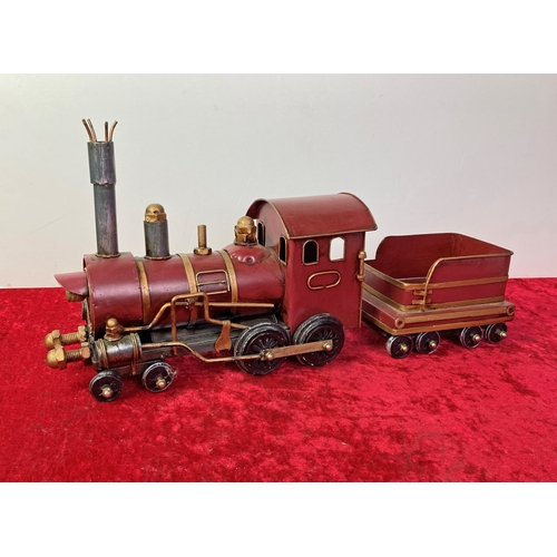 422 - Tin model train - carriage approx 26cm long