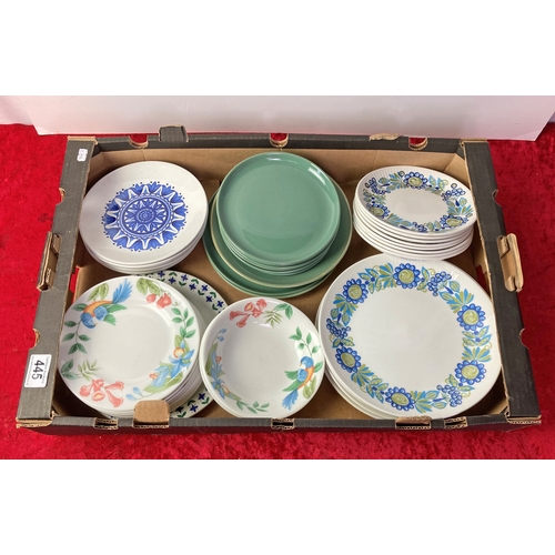 445 - Good selection of retro vintage china inc. Wedgwood, Denby, Jon Anton and Figgjo Flint