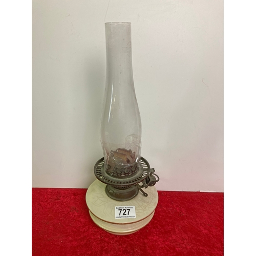 727 - Ceramic base oil lamp