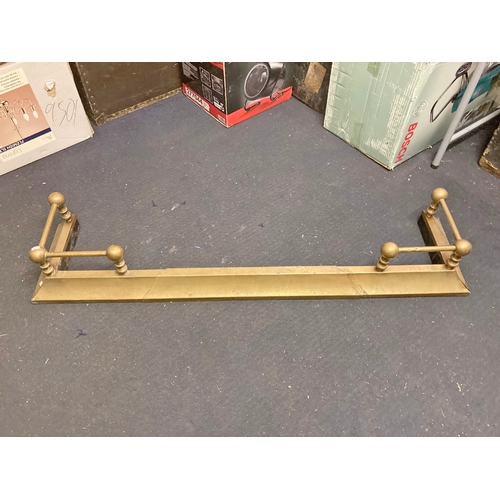 1248 - Brass adjustable fire fender suitable for a Devon fire!